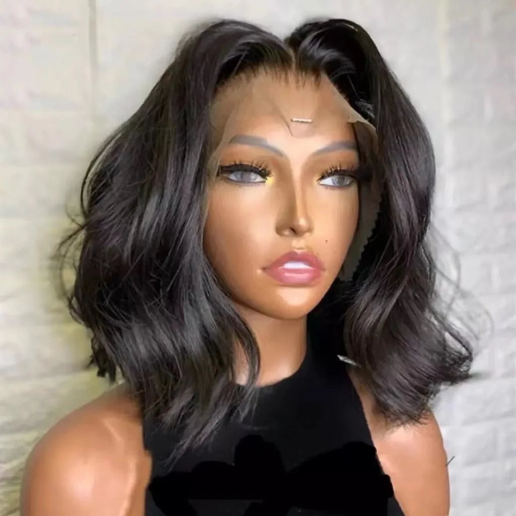 Short Loose Body Wave Wavy Lace Front Human Hair Wigs for Black Women Full Hd Frontal Wig Human Hair Ocean Wave Bob Wigs