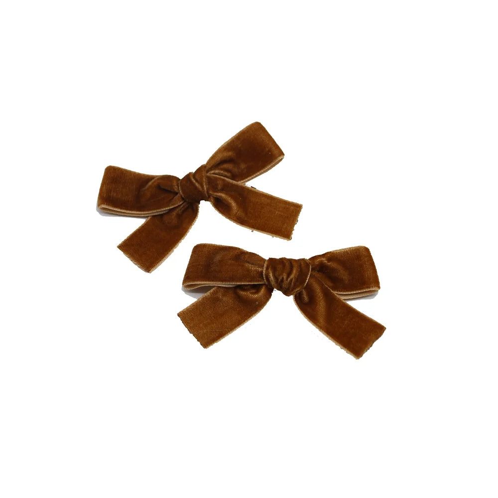 A10 New winter velvett  bow elegant headband fashion children hairband hair accessories baby clip OEM