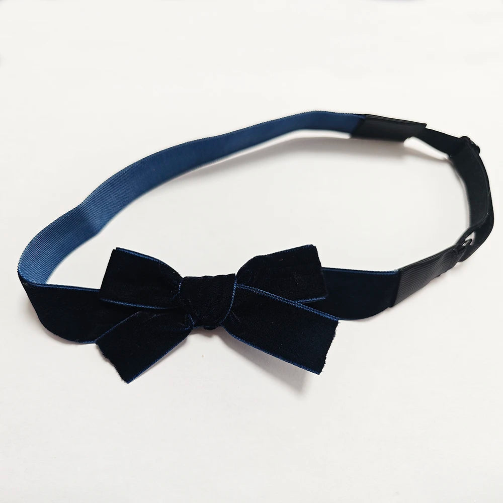 A10 New winter velvett  bow elegant headband fashion children hairband hair accessories baby clip OEM