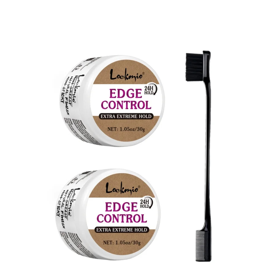 LOCKMIO 30g Baby Bangs Styling Gel Hair Pomade Edge Control Wax for Wigs Women 24 Hour Long Lasting Edges Control Hair Wax Cream