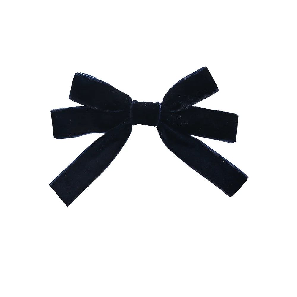A10 New winter velvett  bow elegant headband fashion children hairband hair accessories baby clip OEM