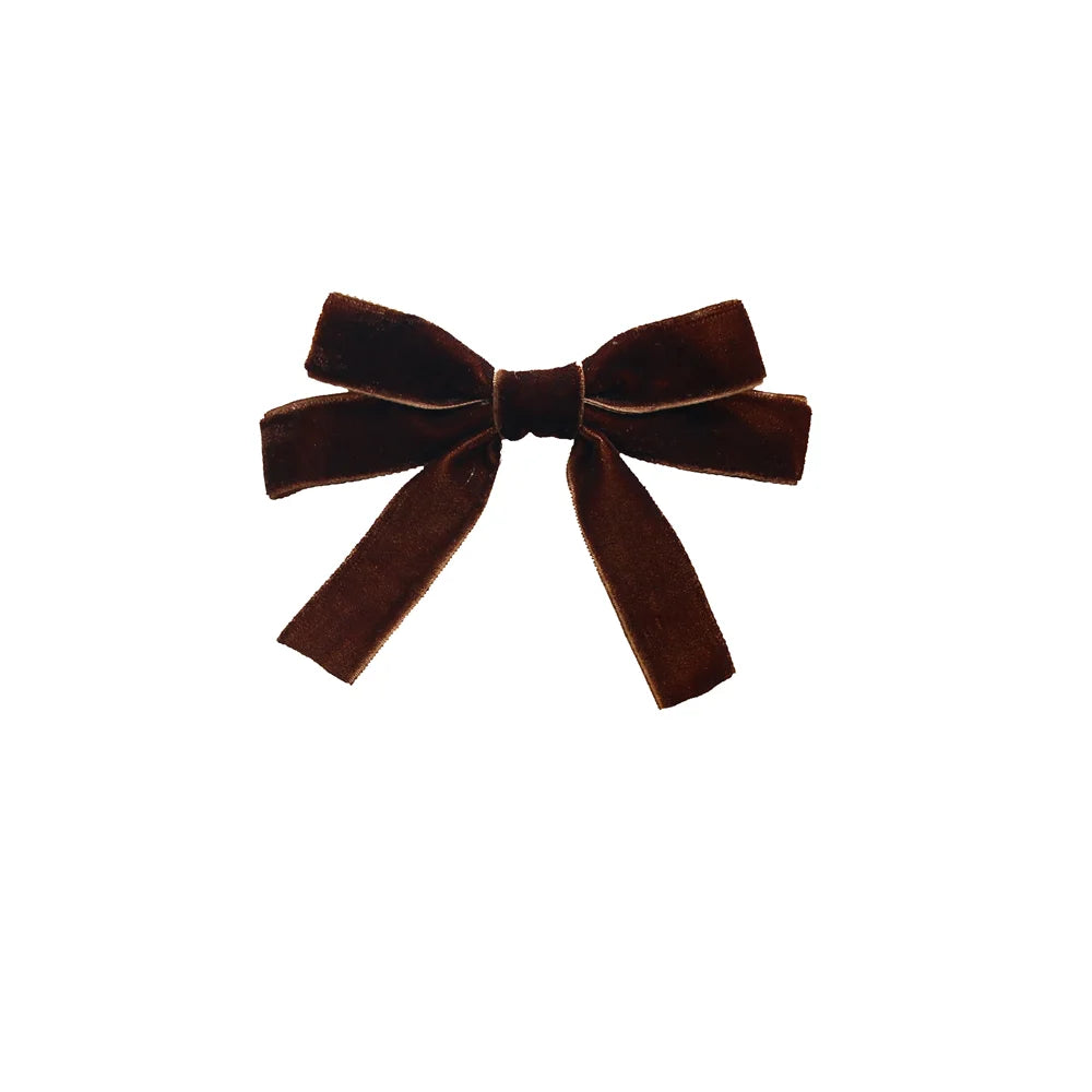 A10 New winter velvett  bow elegant headband fashion children hairband hair accessories baby clip OEM