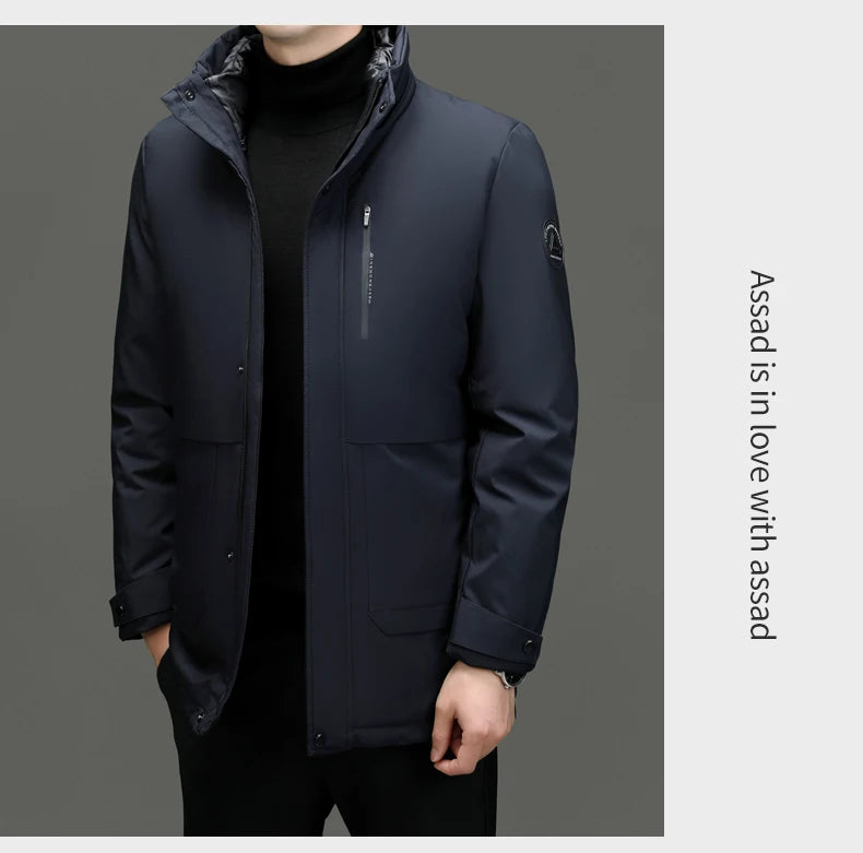Top Grade Thicken Fashion Casual Outerwear Winter Designer Hooded Parka Coat Warm Mens Newest Jacket Windbreaker Mens Clothes