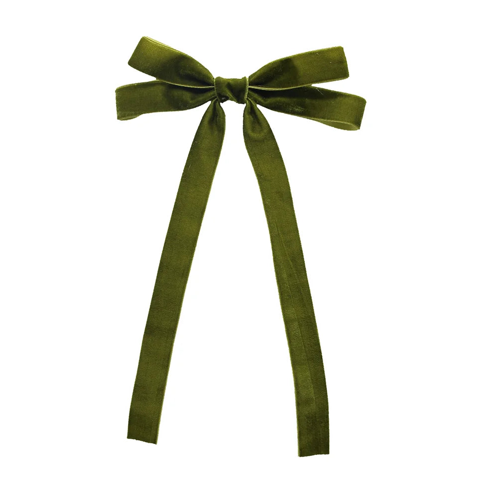 A10 New winter velvett  bow elegant headband fashion children hairband hair accessories baby clip OEM