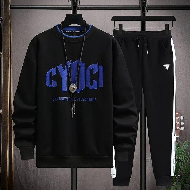 Clothes For Men Plain Male T Shirt White Pants Sets Alphabet Tracksuit Essential Top Offer Trend Popular Sports Suits Cool Kpop