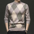 New High Quality Men's  Fashion Business Casual Knitted Sweater Warm Pullover Tops Mens Clothes