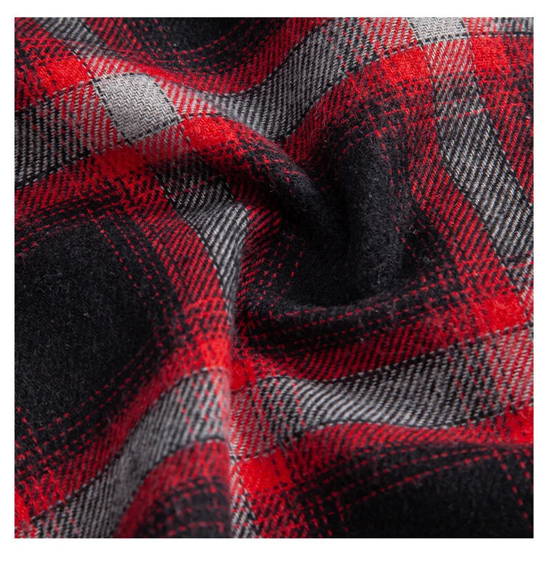 Mens Business Casual Shirts Plaid Flannel Button Down Shirt Classic Shirts Mens Clothes Sports Top