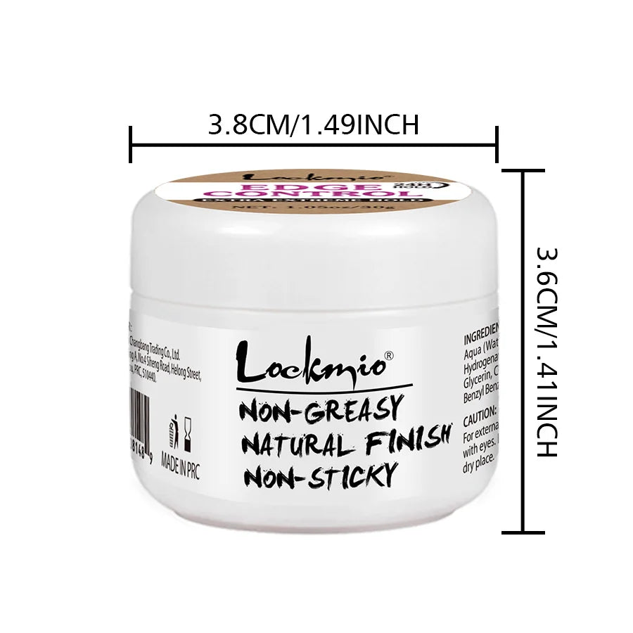 LOCKMIO 30g Baby Bangs Styling Gel Hair Pomade Edge Control Wax for Wigs Women 24 Hour Long Lasting Edges Control Hair Wax Cream
