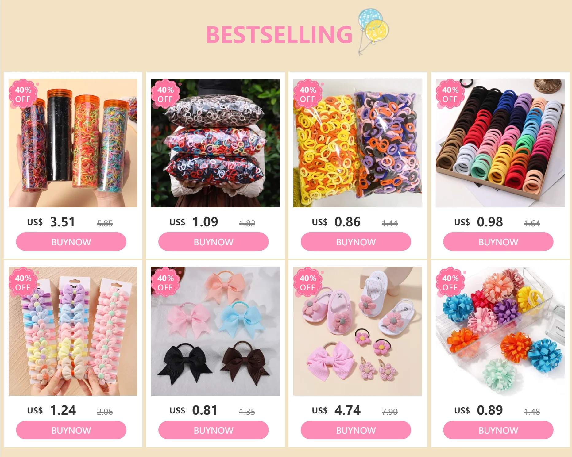 500Pcs Girls Colourful Disposable Rubber Band Elastic Hair Bands Headband Children Ponytail Holder Bands For Kids Accessories