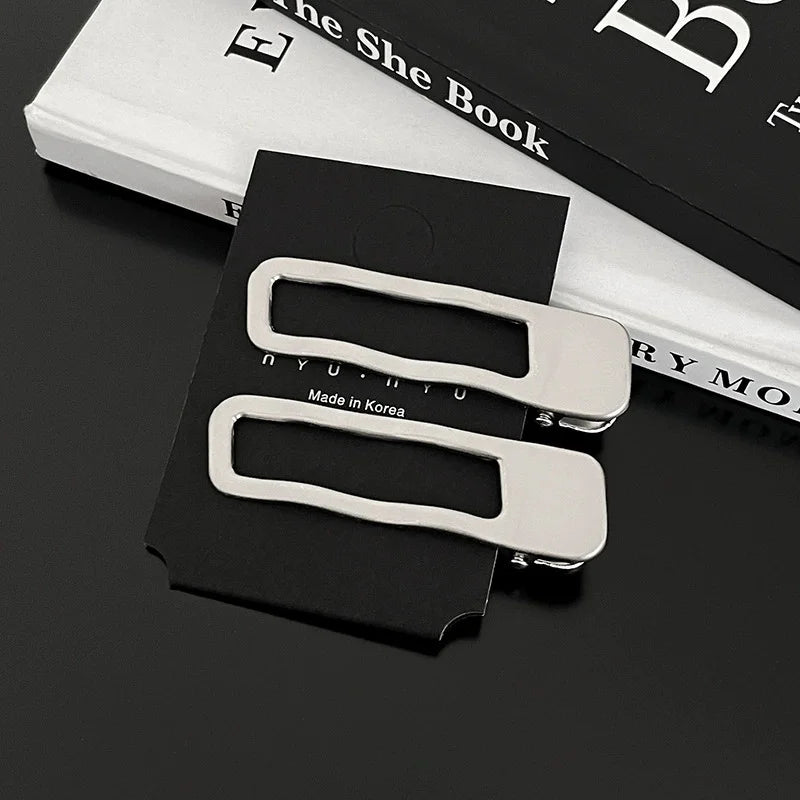 Women Metal Y2K Hair Clips Exquisite Duckbill Clip Girls Hairpins Side Bangs Barrettes Hairclip Girls Fashion Hair Accessories