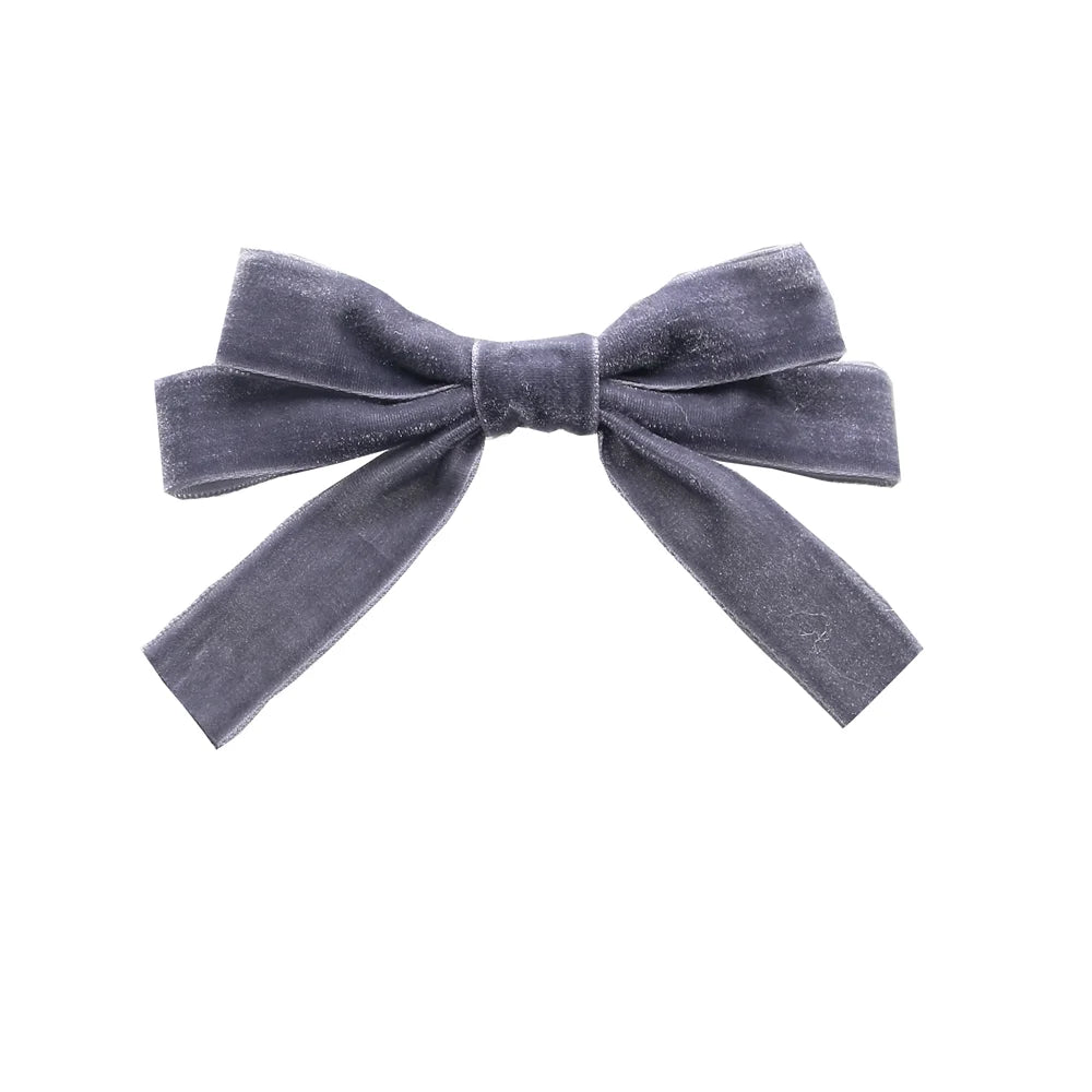 A10 New winter velvett  bow elegant headband fashion children hairband hair accessories baby clip OEM