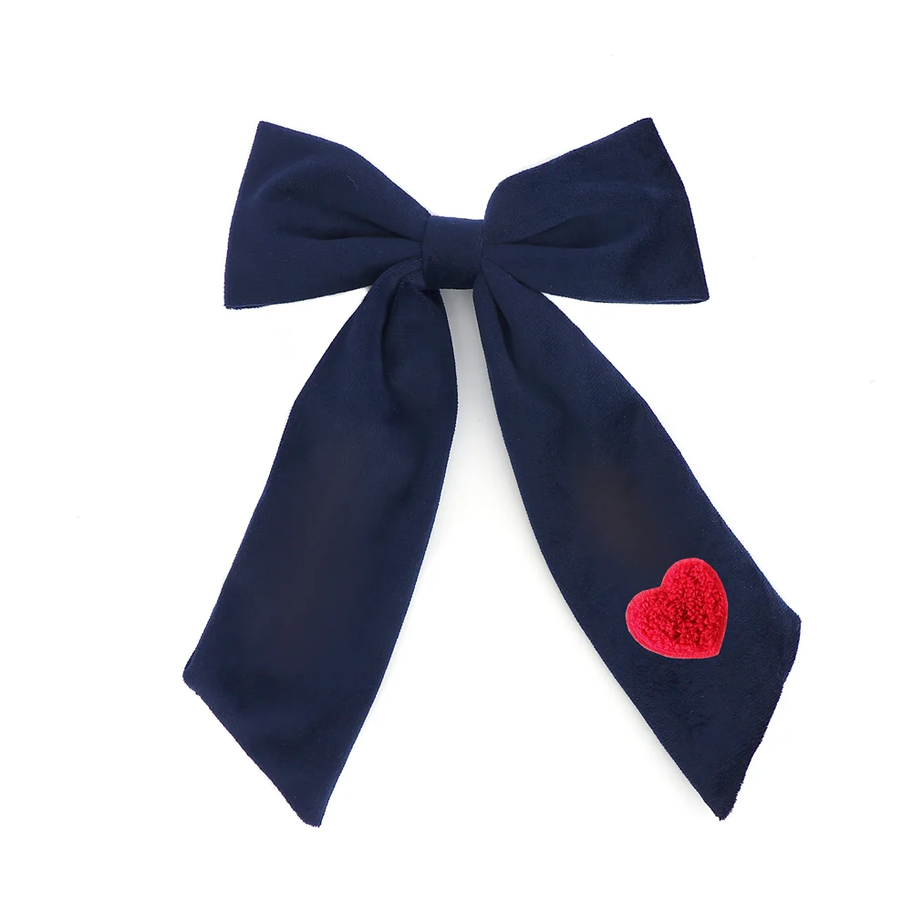 A29 New winter velvett bow elegant headband fashion children hairband hair accessories baby clip OEM