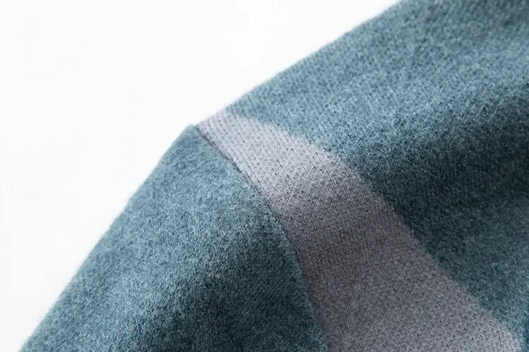 New High Quality Men's  Fashion Business Casual Knitted Sweater Warm Pullover Tops Mens Clothes