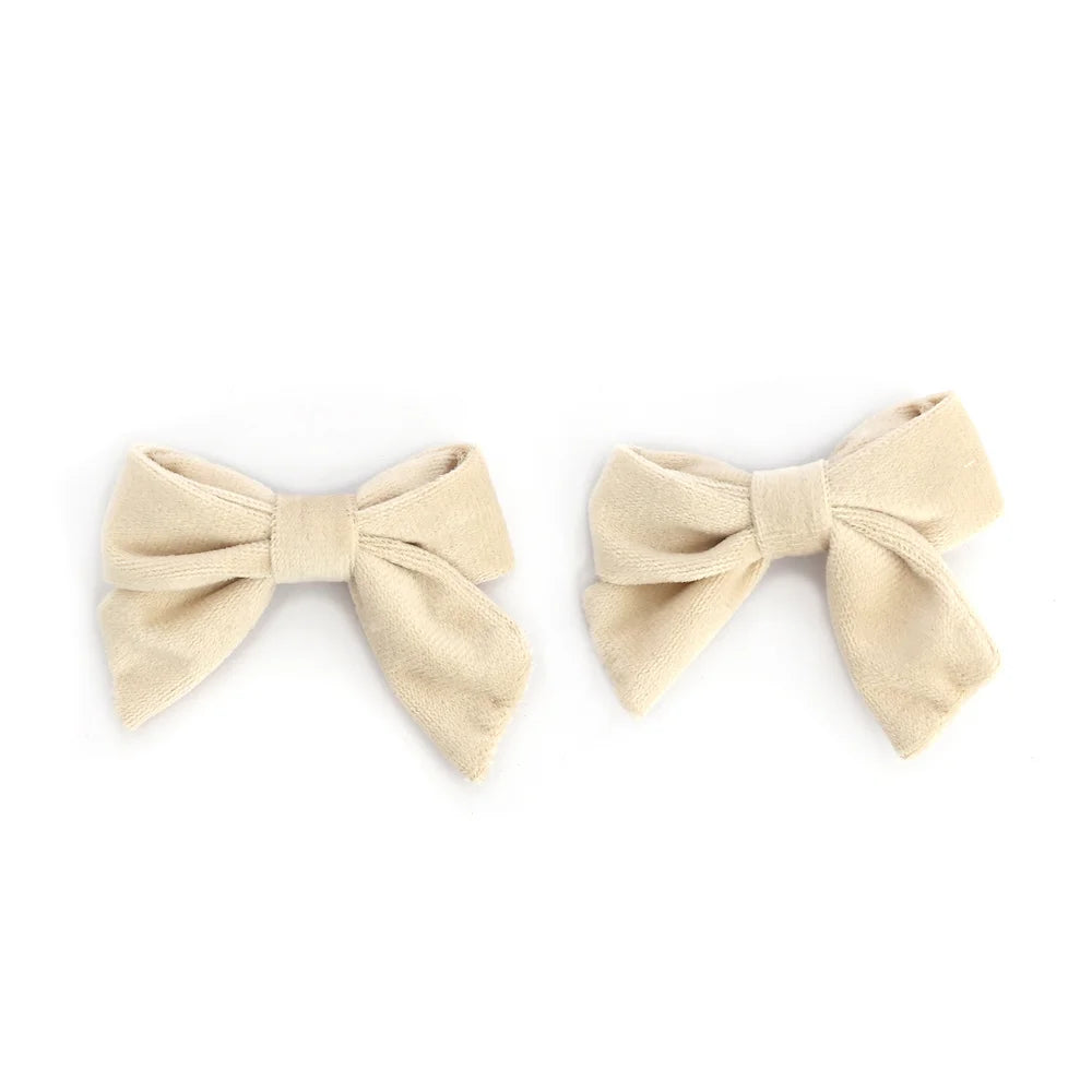 A29 New winter velvett bow elegant headband fashion children hairband hair accessories baby clip OEM