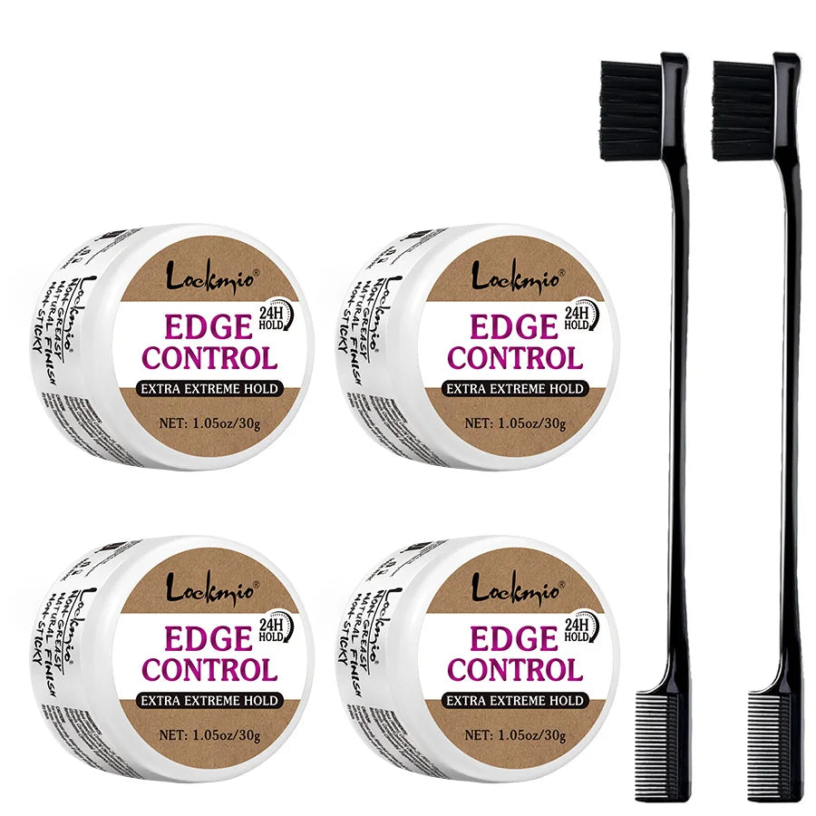 LOCKMIO 30g Baby Bangs Styling Gel Hair Pomade Edge Control Wax for Wigs Women 24 Hour Long Lasting Edges Control Hair Wax Cream