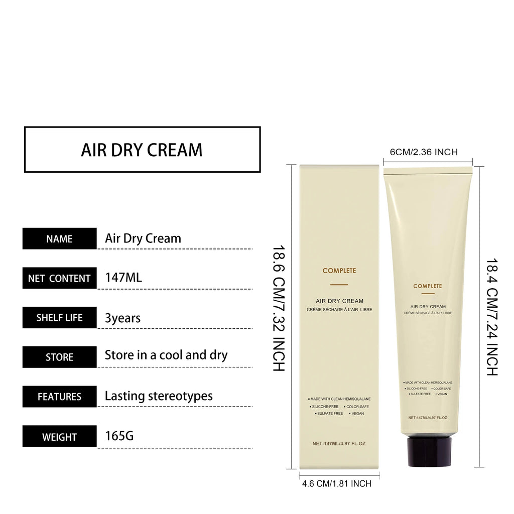 Smooth Curl Defining Cream Non-stick Hydrates & Eliminates Anti-Frizz Cream Define To Frizz, 147ml Hair-Smoothing E6M1