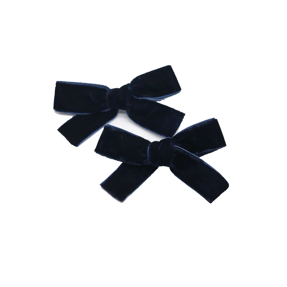 A10 New winter velvett  bow elegant headband fashion children hairband hair accessories baby clip OEM
