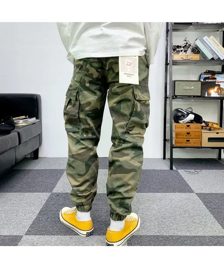 Mens Pants Camouflage New Harem Joggers Men Cargo Pants 2024 Hip Hop Casual Pockets Sweatpants Male Oversized Trousers men pants