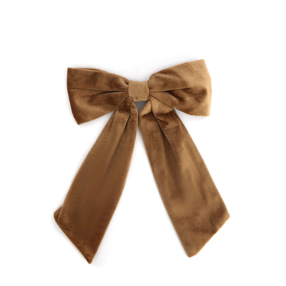 A29 New winter velvett bow elegant headband fashion children hairband hair accessories baby clip OEM