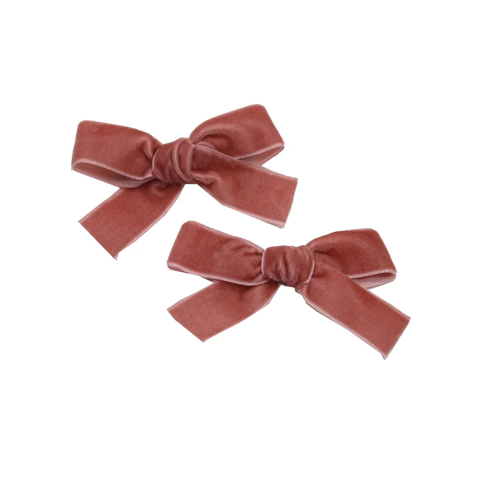 A10 New winter velvett  bow elegant headband fashion children hairband hair accessories baby clip OEM