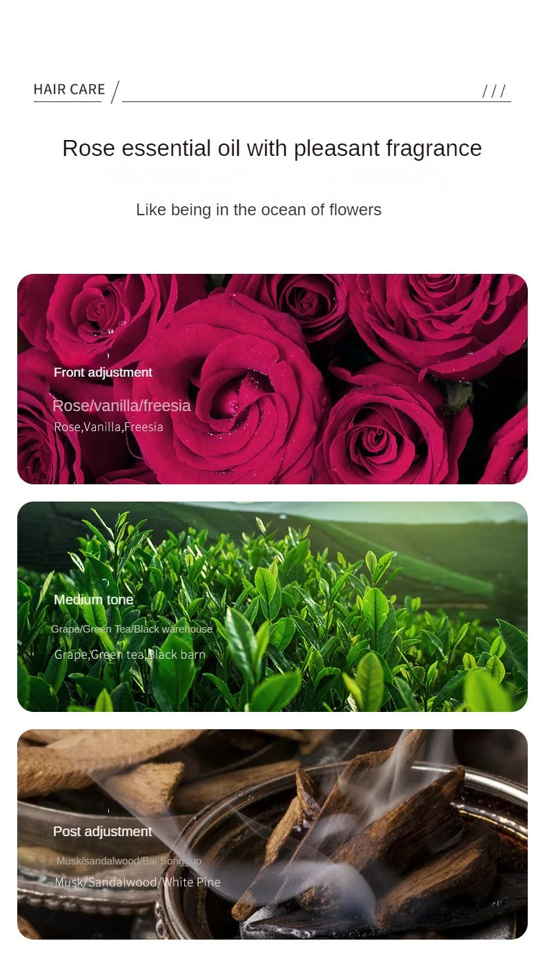 Hair Styling Serum for Frizzy & Dry Hair Rose Essence Oil Capsules  Leave-in Anti Frizz Conditioner Repairs Dry, Damaged Hair