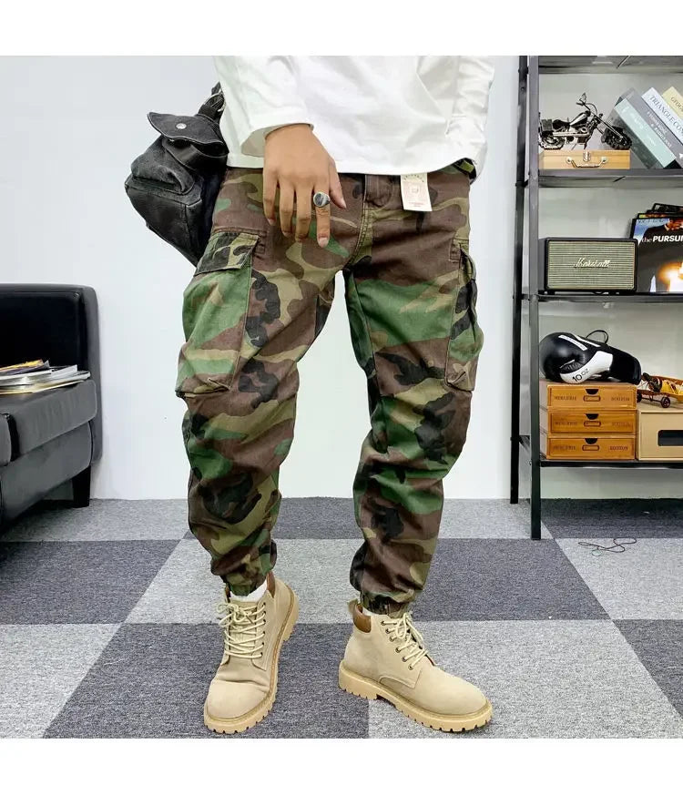 Mens Pants Camouflage New Harem Joggers Men Cargo Pants 2024 Hip Hop Casual Pockets Sweatpants Male Oversized Trousers men pants