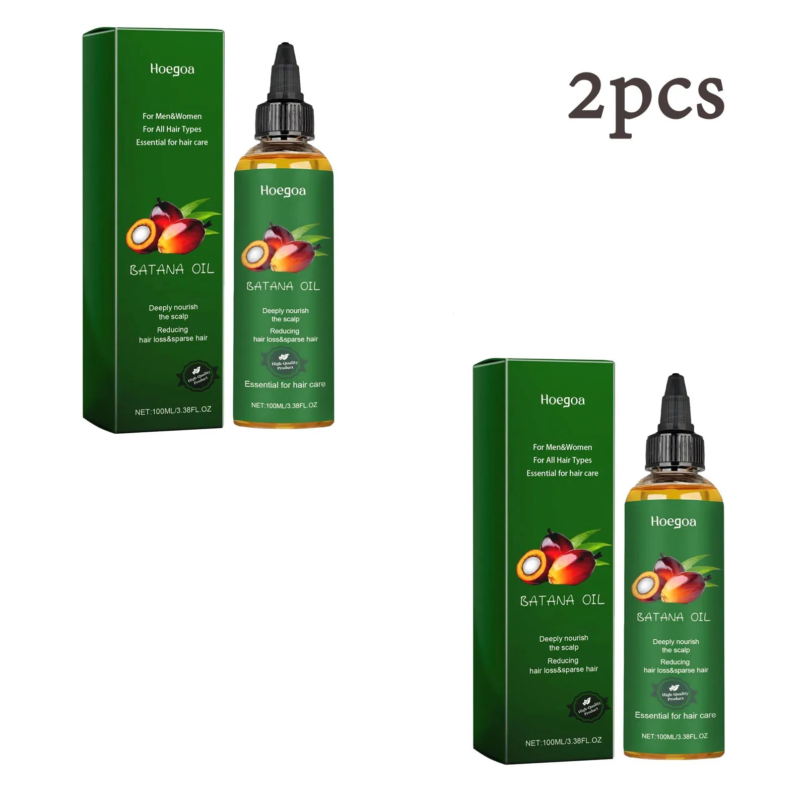 Batana Nourishing Hair Oil Hair Strengthen Repair Split Ends Damage Increase Hair Thickness Smoothness Dense Hair Essential Oil