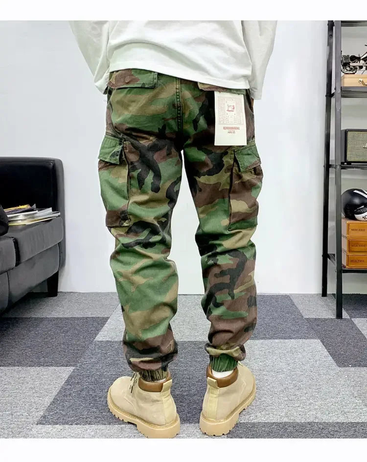 Mens Pants Camouflage New Harem Joggers Men Cargo Pants 2024 Hip Hop Casual Pockets Sweatpants Male Oversized Trousers men pants