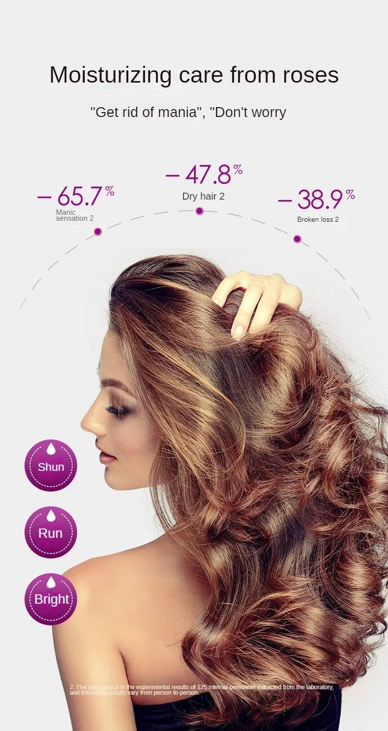 Hair Styling Serum for Frizzy & Dry Hair Rose Essence Oil Capsules  Leave-in Anti Frizz Conditioner Repairs Dry, Damaged Hair