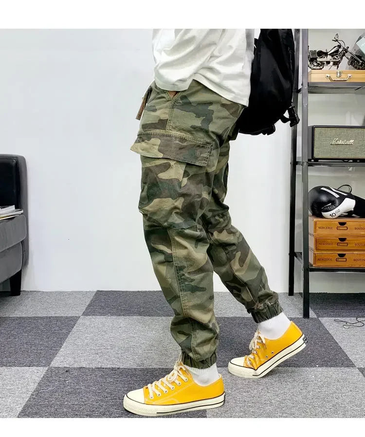 Mens Pants Camouflage New Harem Joggers Men Cargo Pants 2024 Hip Hop Casual Pockets Sweatpants Male Oversized Trousers men pants