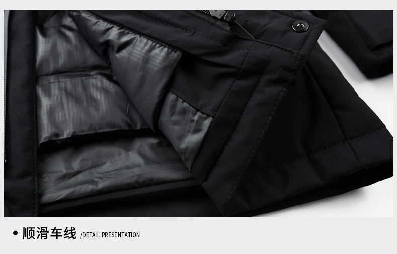 Top Grade Thicken Fashion Casual Outerwear Winter Designer Hooded Parka Coat Warm Mens Newest Jacket Windbreaker Mens Clothes