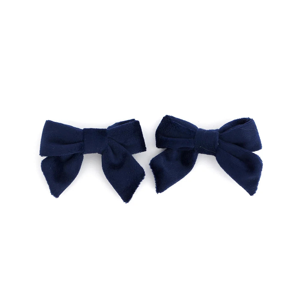 A29 New winter velvett bow elegant headband fashion children hairband hair accessories baby clip OEM