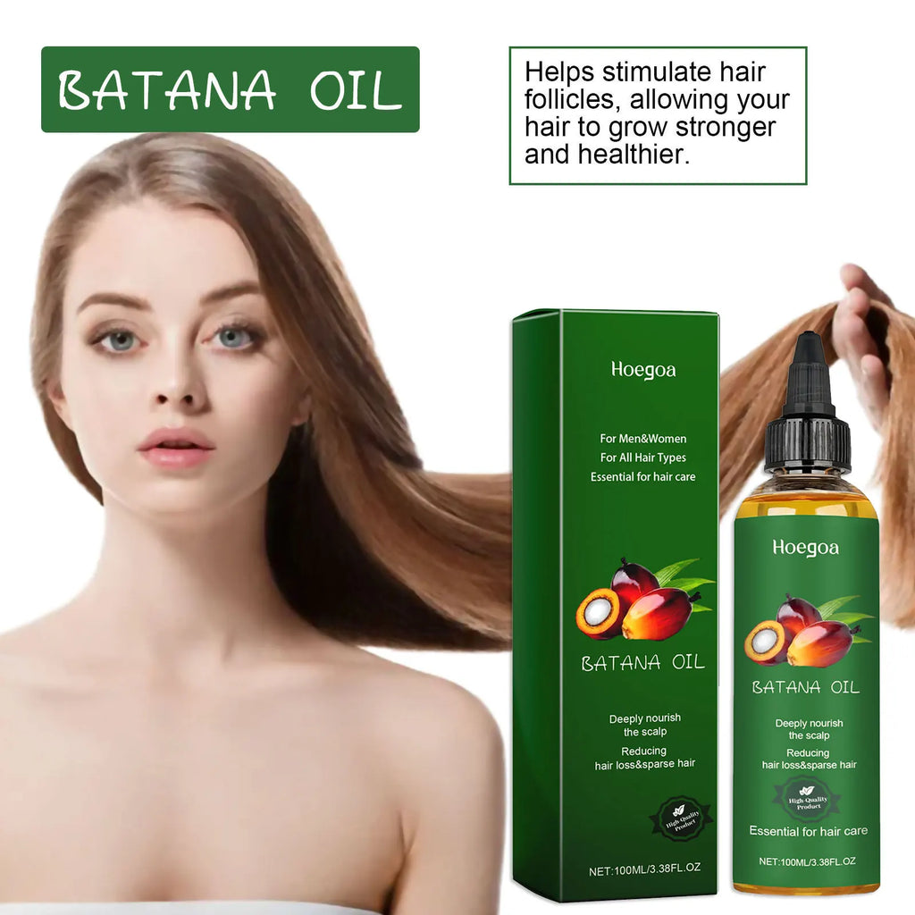 Batana Nourishing Hair Oil Hair Strengthen Repair Split Ends Damage Increase Hair Thickness Smoothness Dense Hair Essential Oil