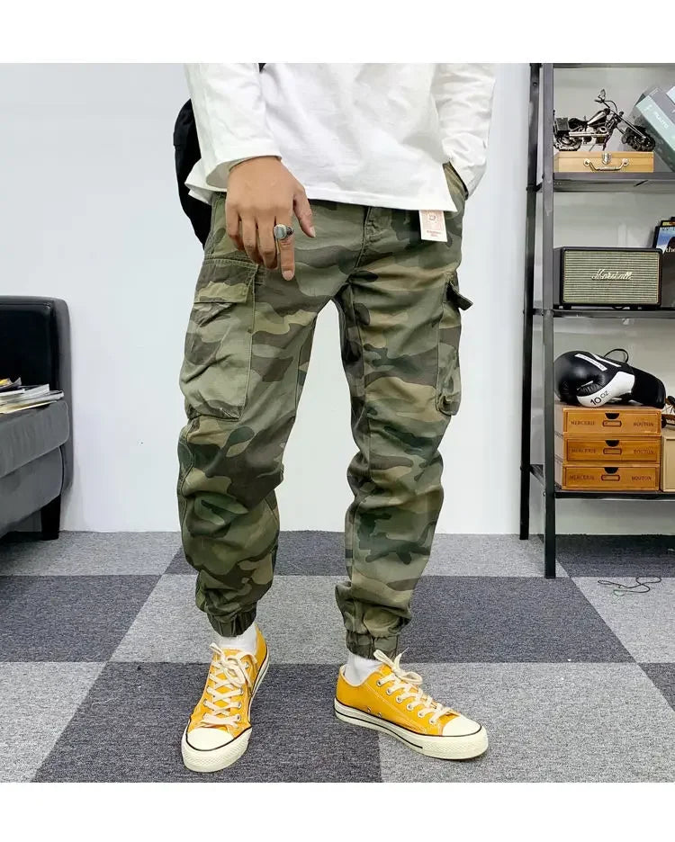 Mens Pants Camouflage New Harem Joggers Men Cargo Pants 2024 Hip Hop Casual Pockets Sweatpants Male Oversized Trousers men pants
