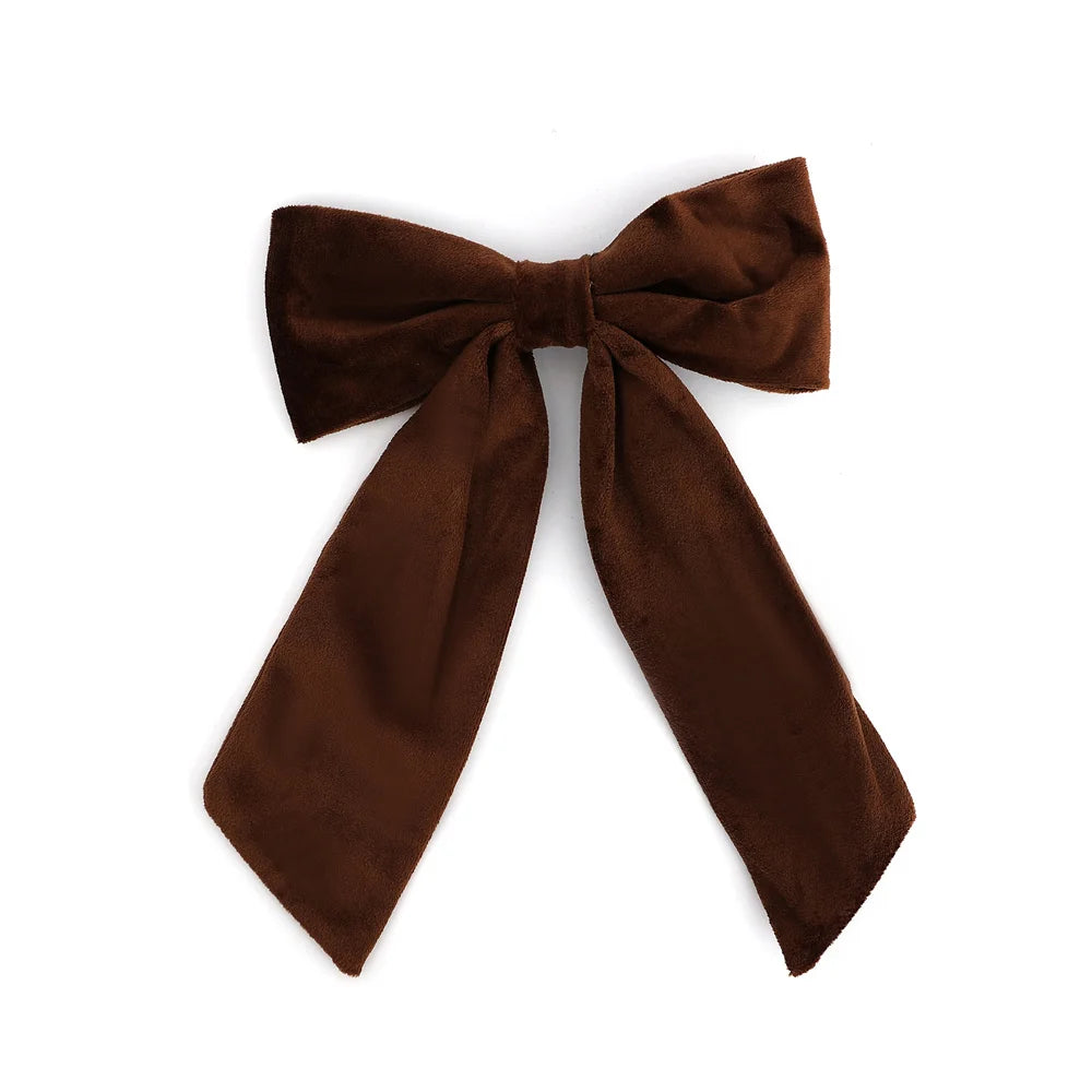 A29 New winter velvett bow elegant headband fashion children hairband hair accessories baby clip OEM