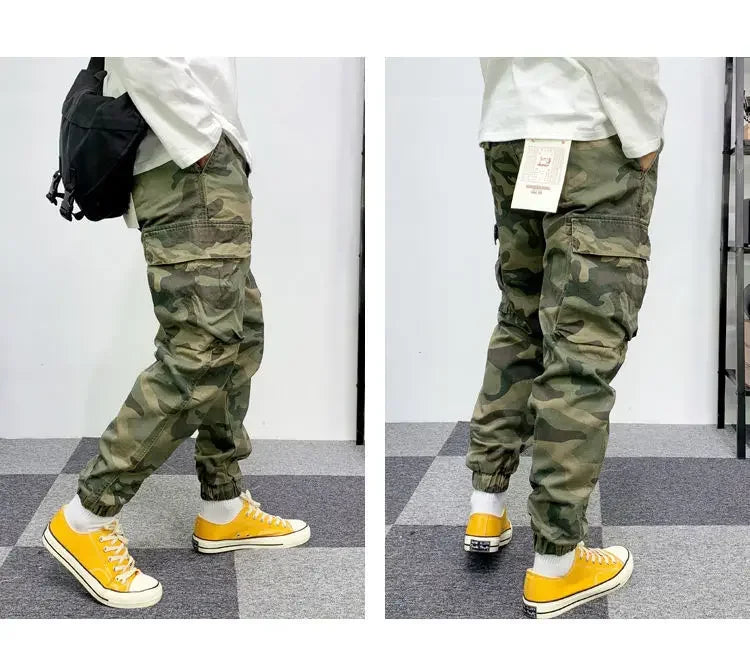 Mens Pants Camouflage New Harem Joggers Men Cargo Pants 2024 Hip Hop Casual Pockets Sweatpants Male Oversized Trousers men pants