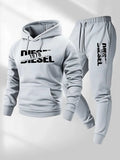 Mens Hooded Sportswear Set Popular Autumn Winter Fashion Soft Comfort Fabric Casual Two in One Outfit men clothes sweatpants