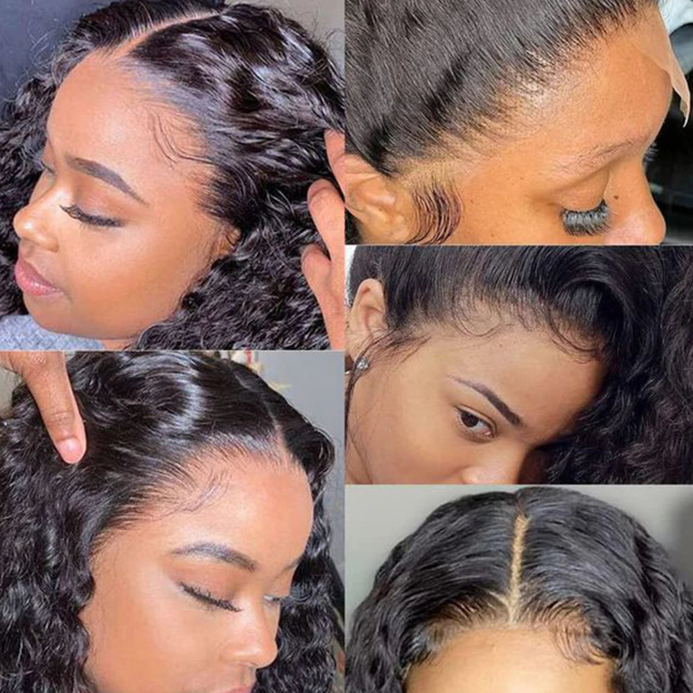 Human Hair Wigs 13x4 Deep Wave Frontal Wig Lace Wig 13x6 Human Hair 200 Density Human Hair Wig Curly Lace Front Human Hair Wig