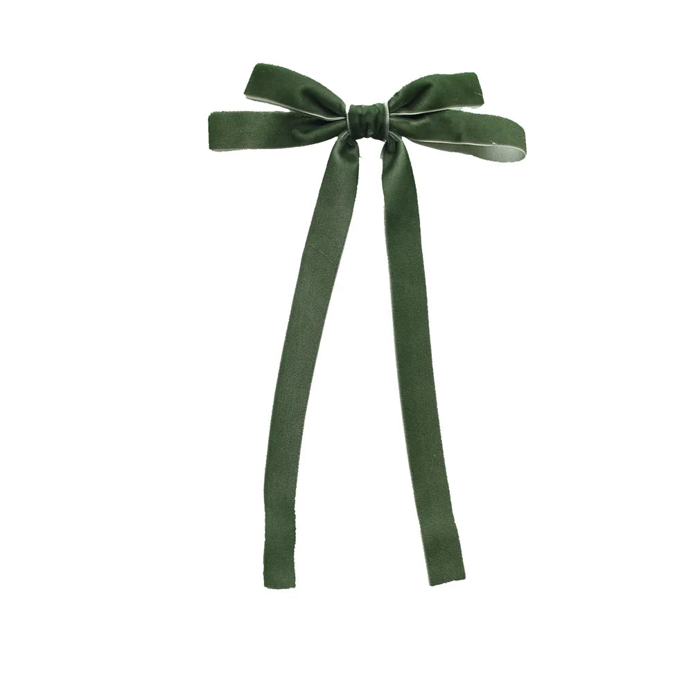 A10 New winter velvett  bow elegant headband fashion children hairband hair accessories baby clip OEM