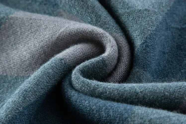 New High Quality Men's  Fashion Business Casual Knitted Sweater Warm Pullover Tops Mens Clothes