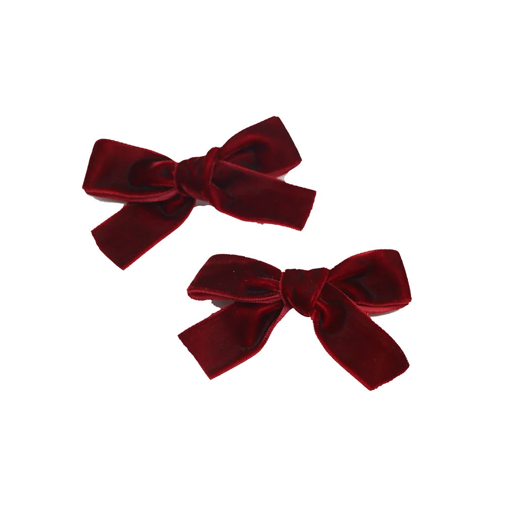 A10 New winter velvett  bow elegant headband fashion children hairband hair accessories baby clip OEM