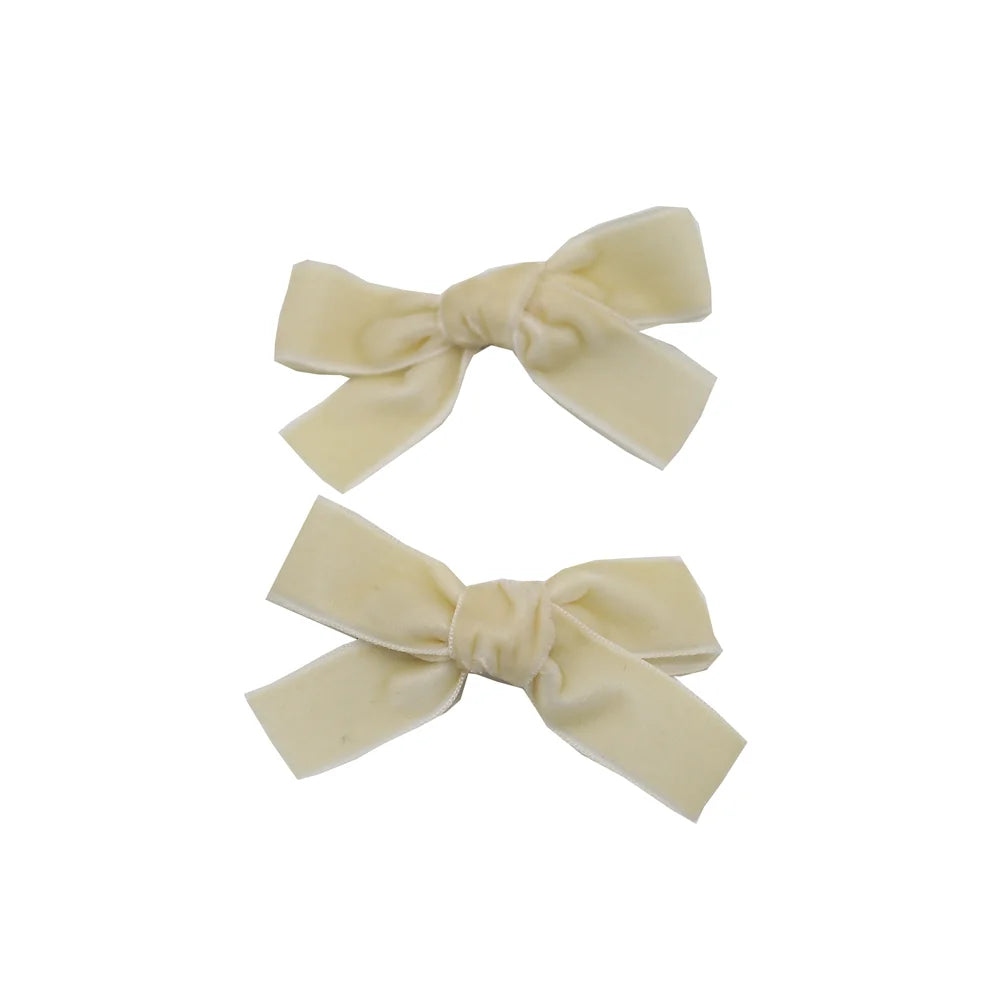 A10 New winter velvett  bow elegant headband fashion children hairband hair accessories baby clip OEM