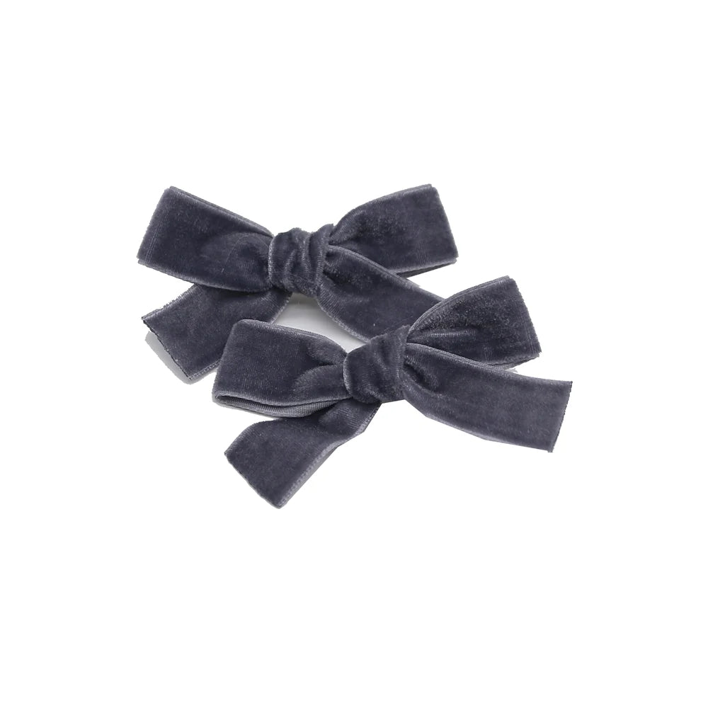 A10 New winter velvett  bow elegant headband fashion children hairband hair accessories baby clip OEM