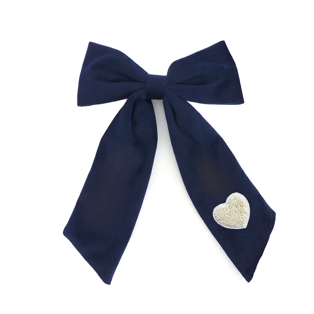 A29 New winter velvett bow elegant headband fashion children hairband hair accessories baby clip OEM